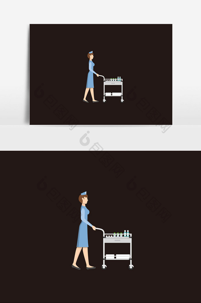 护士医疗人物插画