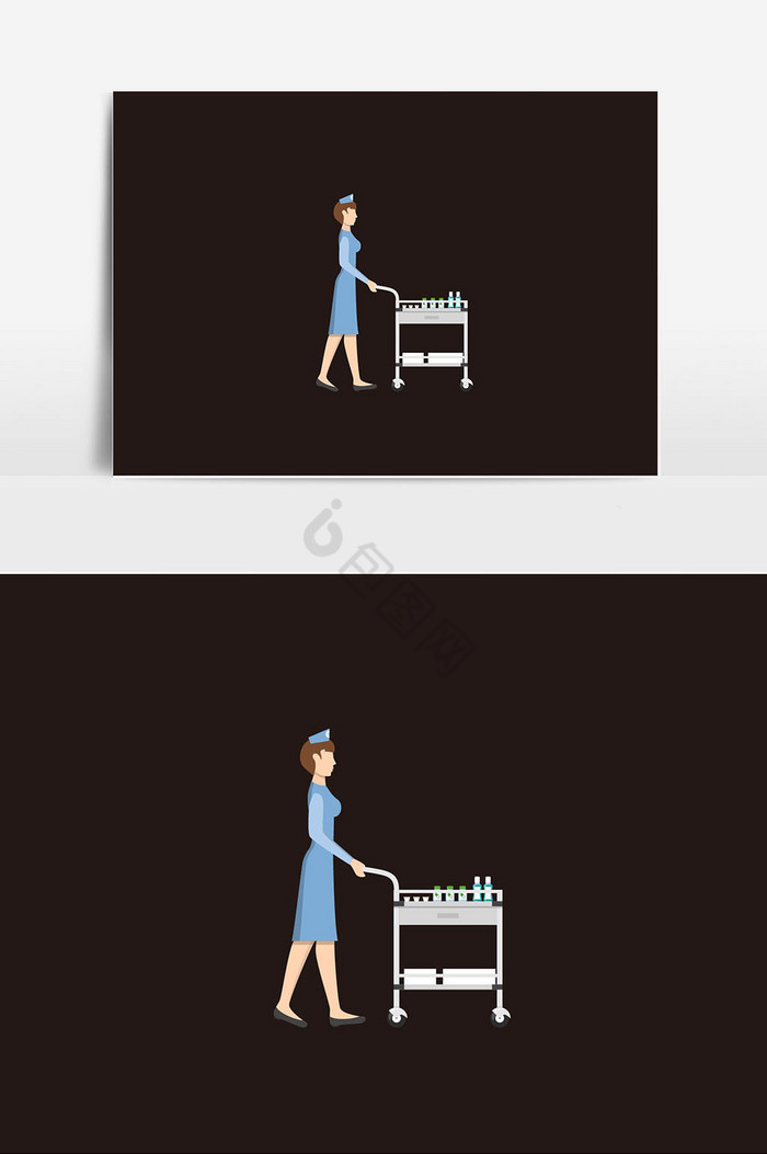 护士医疗人物插画图片
