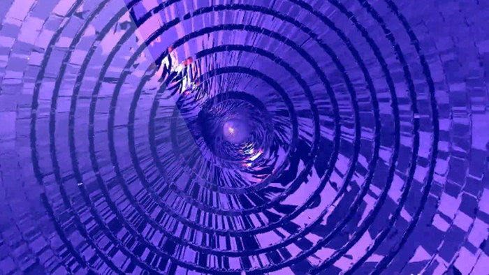 紫色LED幻化变化球体DJ舞台背景视频