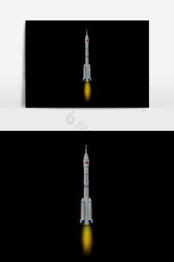 太空科技火箭设计元素图片