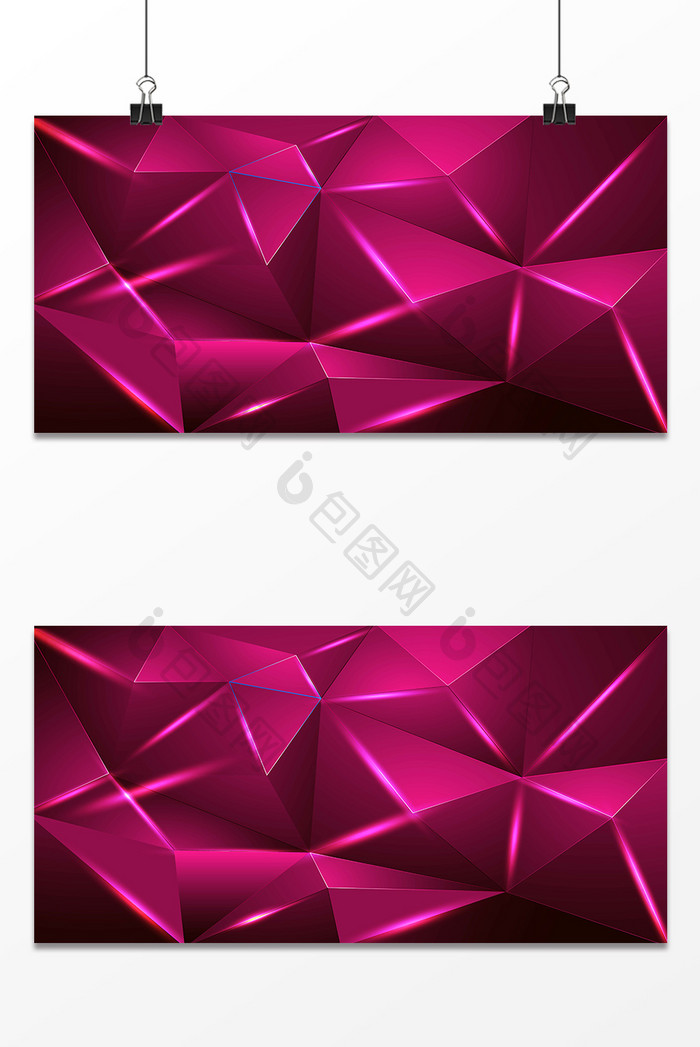 现代简约紫三角设计背景