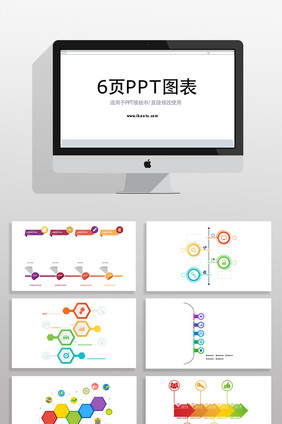 企业业绩时间轴分析PPT图表元素