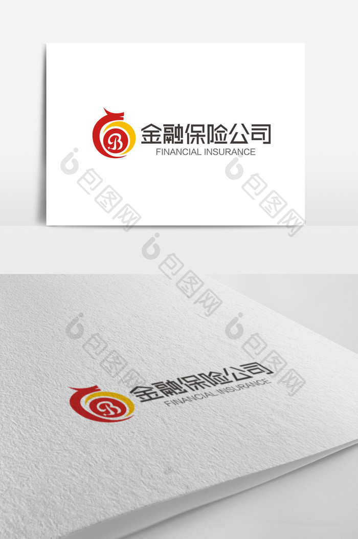 大气时尚B字母金融保险logo标志