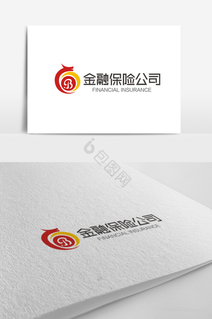 B字母金融保险logo标志图片
