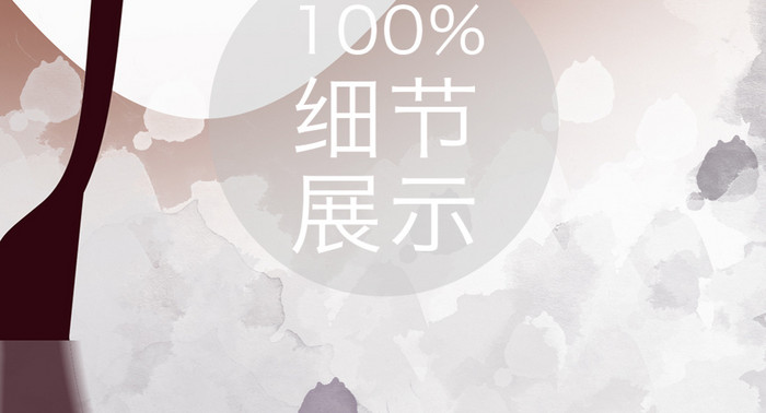 手绘抽线后现代创意玄关装饰画