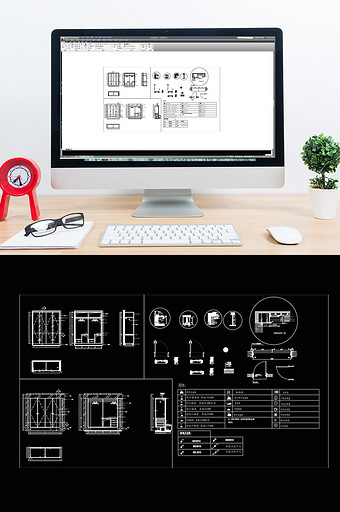 CAD衣柜图纸模块图片