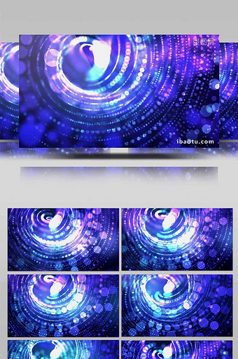 蓝紫色炫酷粒子背景led大屏视频素材图片