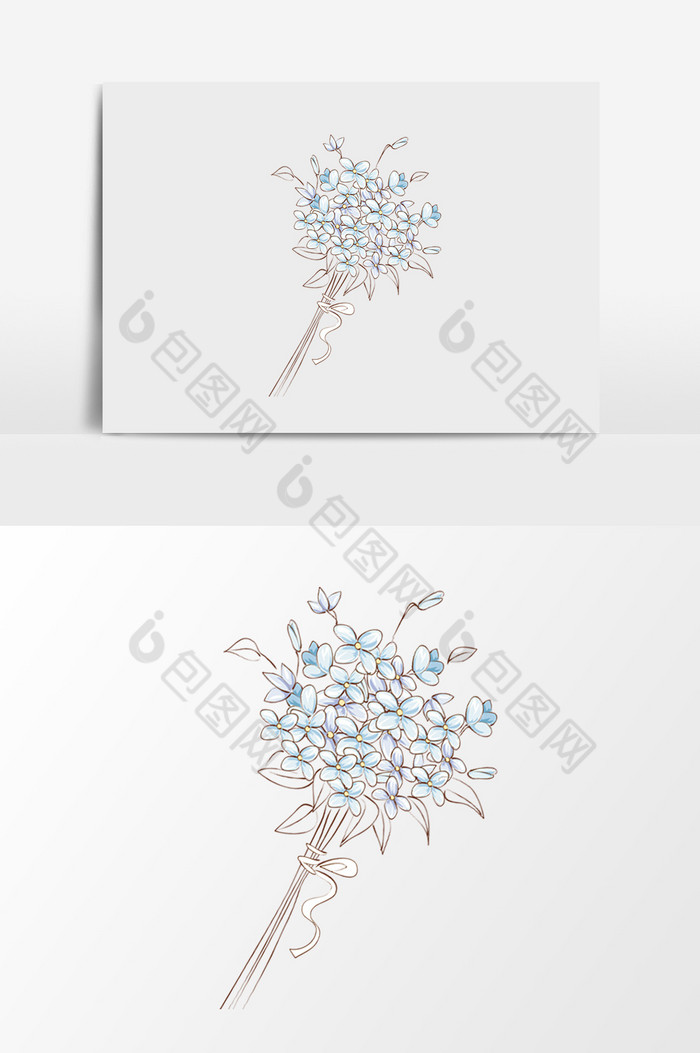 小花花绿色绿植图片