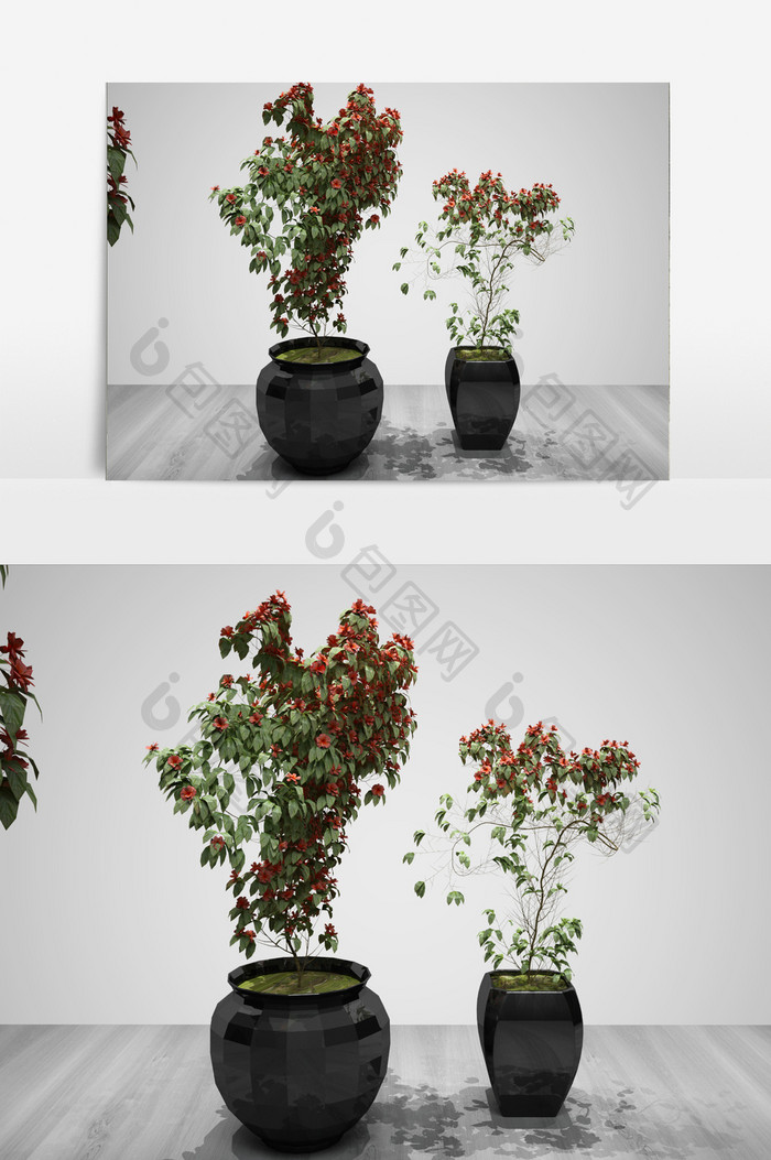 花卉装饰绿化植物3D模型
