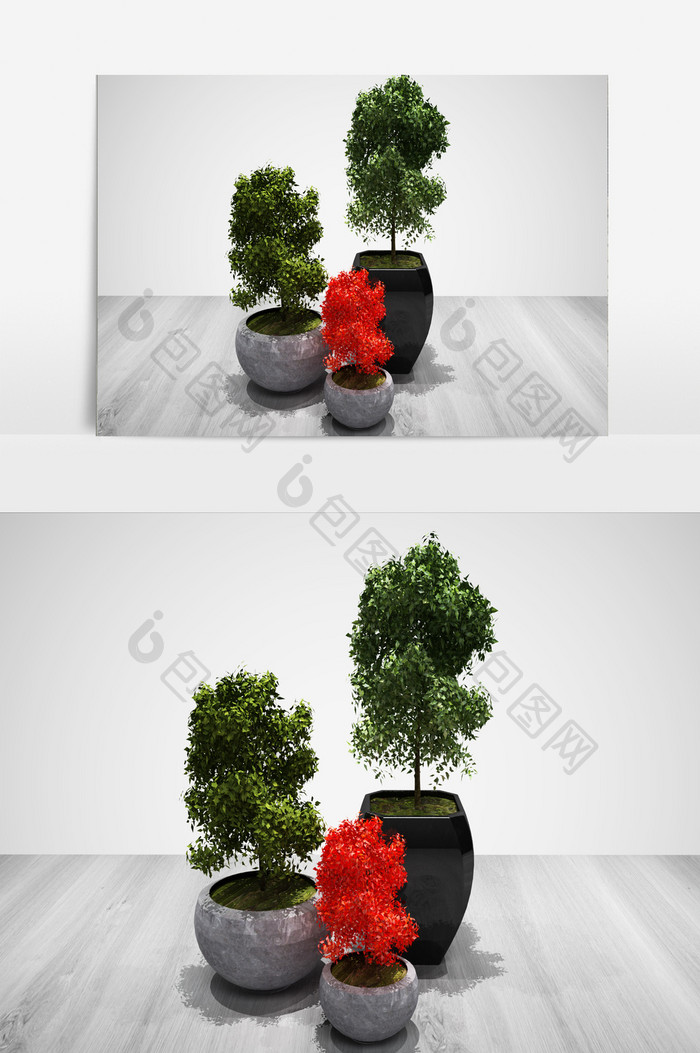 装饰植物3D模型