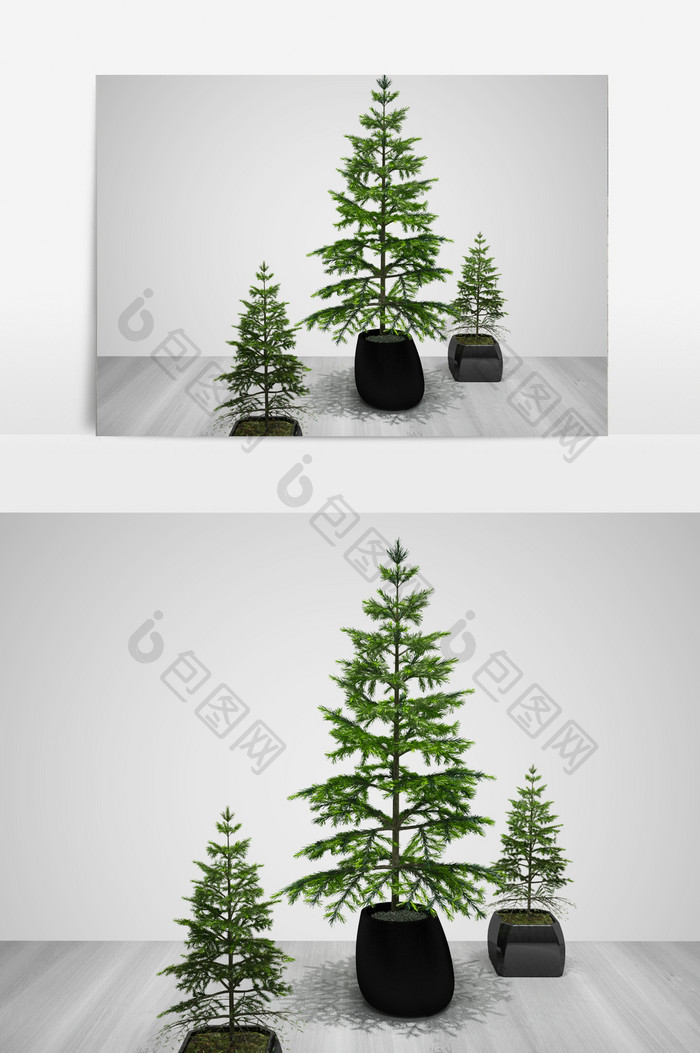室内装饰植物景观3D模型