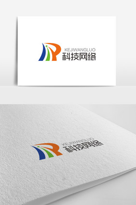 大气时尚P字母科技网络logo标志