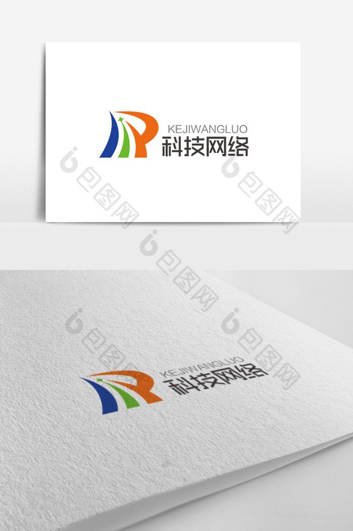P字母科技网络logo标志图片图片