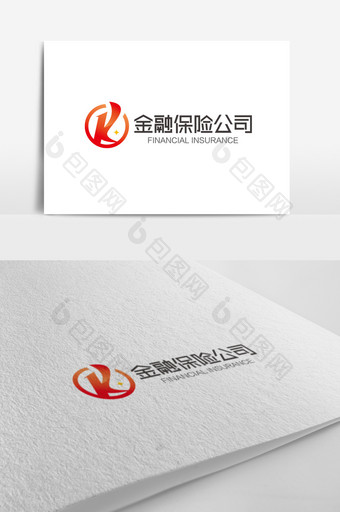 时尚大气K字母金融保险logo标志图片