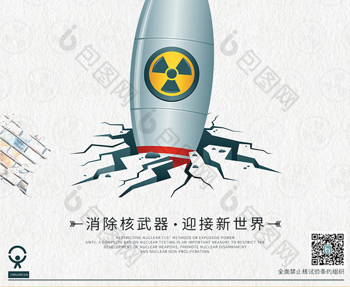 全面禁止核试验国际日海报