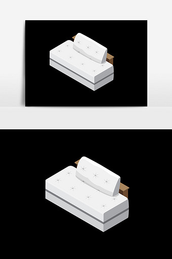 白色沙发元素设计图片