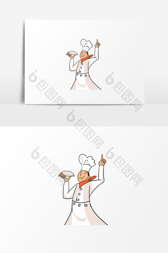 厨师人物插画图片图片