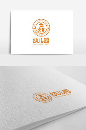 文化教育幼儿园logo标志