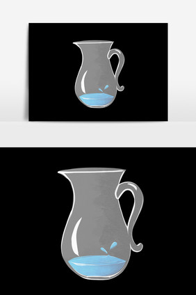 卡通透明水壶水杯