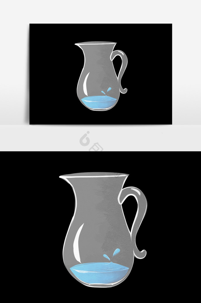 透明水壶水杯图片