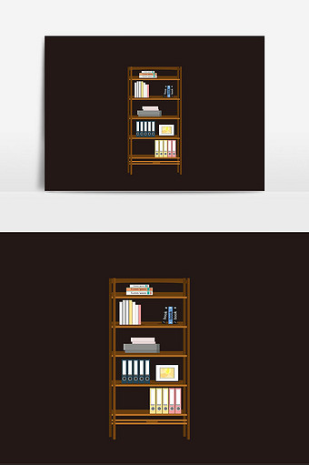 书籍文件柜子元素图片