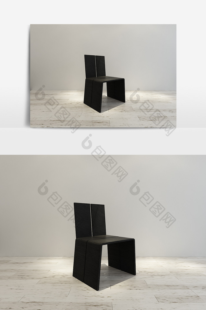 个性简约单人椅模型