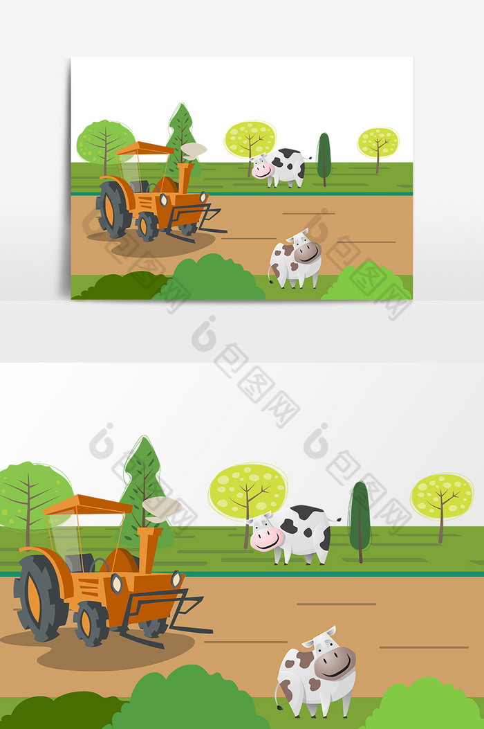 植物动物奶牛图片