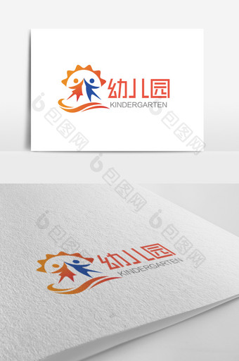 大气可爱时尚快乐幼儿园logo标志图片