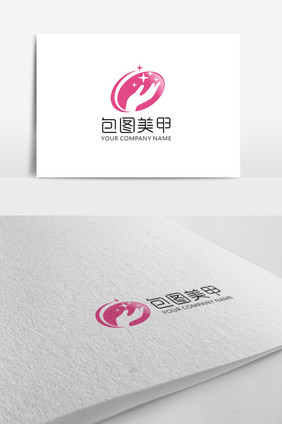 时尚美甲logo标志