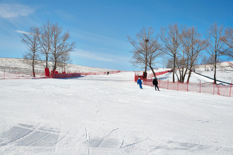 中国河北省沽源县库伦淖滑雪场