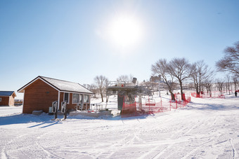 中国河北省沽源县库伦淖滑雪场