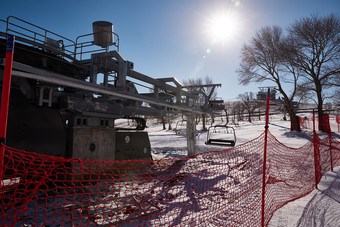 中国河北省沽源县库伦淖滑雪场