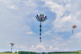 在坝上草原举行的国际<strong>风筝</strong>大型赛事