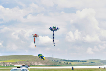 在坝上草原举行的<strong>国际</strong>风筝大型赛事