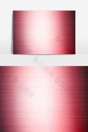 红色金属拉丝质感素材图片