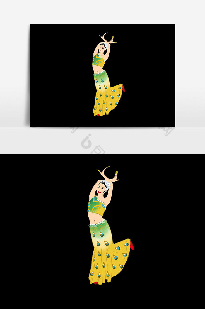 人物舞蹈插画图片图片
