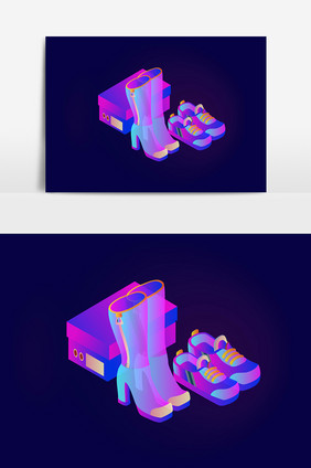 光感透气时尚鞋子元素