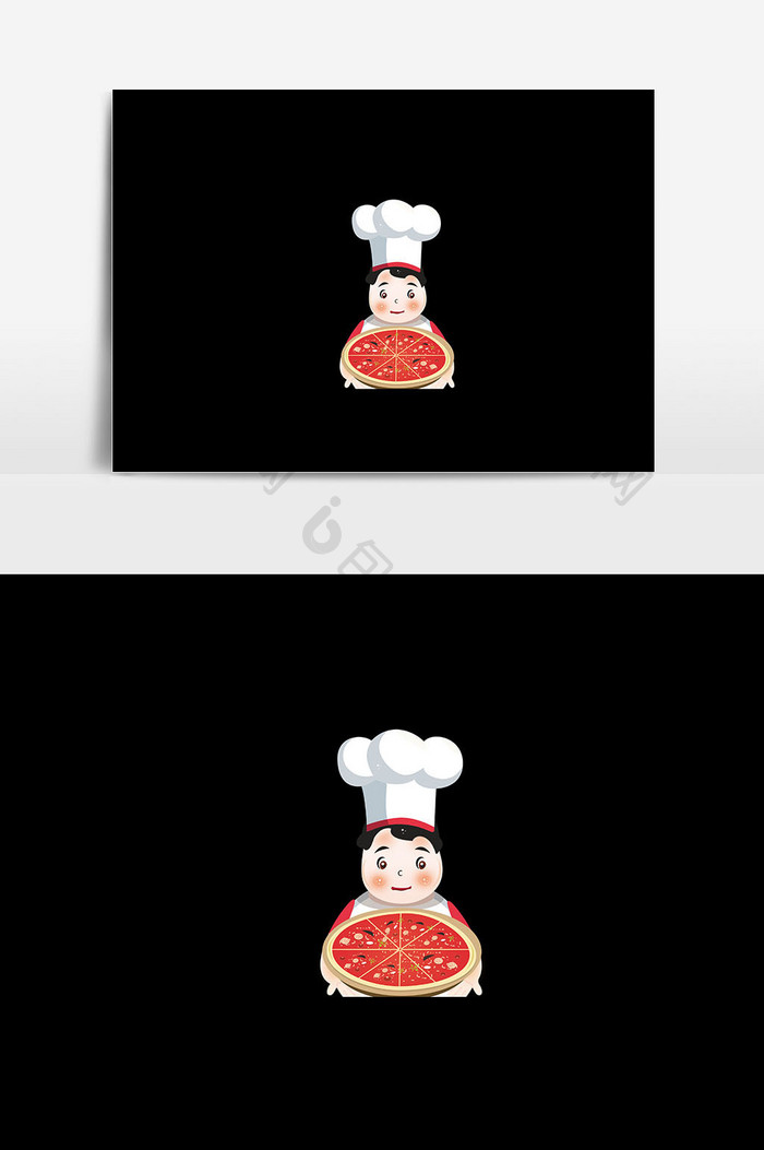 厨师人物元素插画