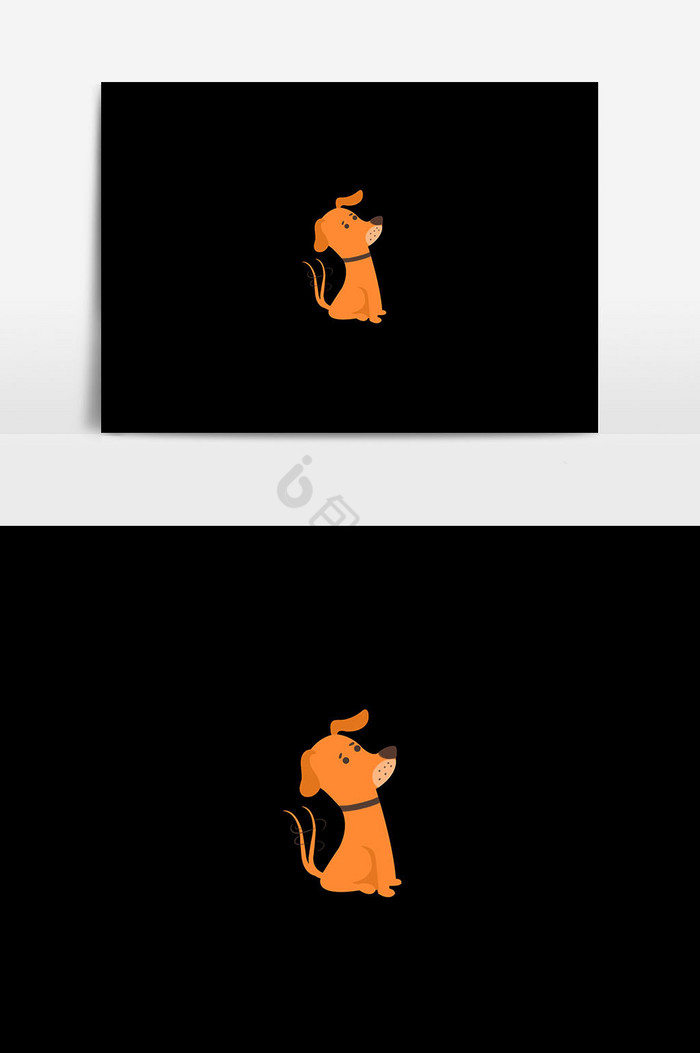 小动物宠物狗狗插画图片