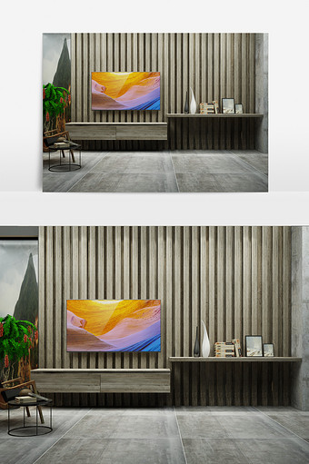 客厅个性电视柜3D模型图片