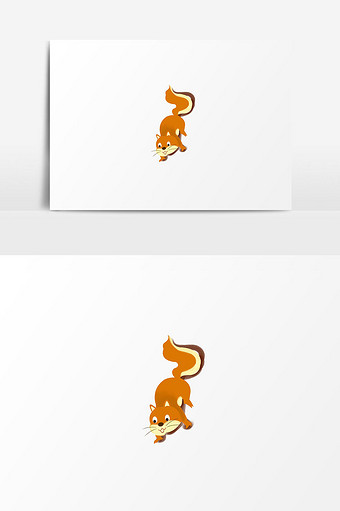 狐狸元素动物插画图片