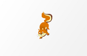 狐狸元素动物插画图片