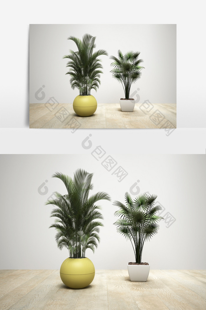 室内外装饰植物模型