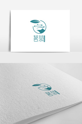 典雅文艺茗茶logo标志