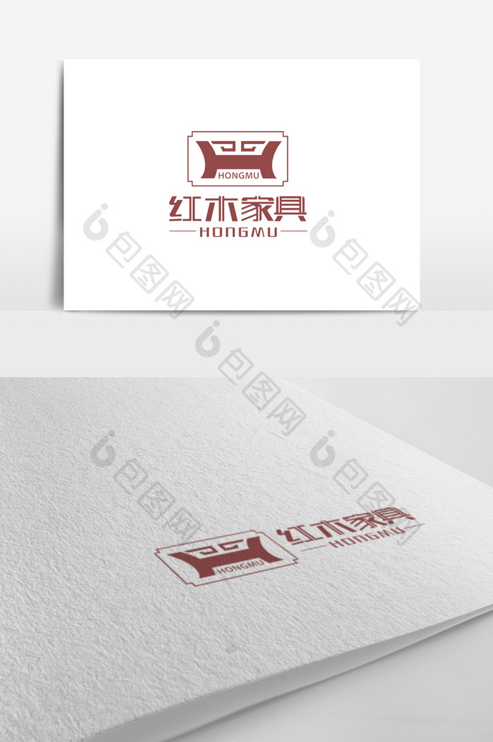 古典大气H字母家具logo标志