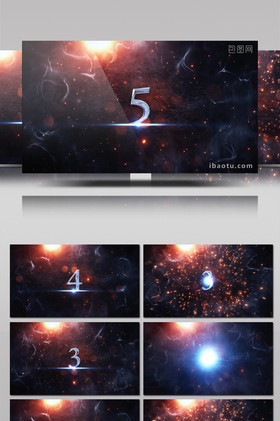 震撼撞击入场5秒倒数计时开场动画视频素材