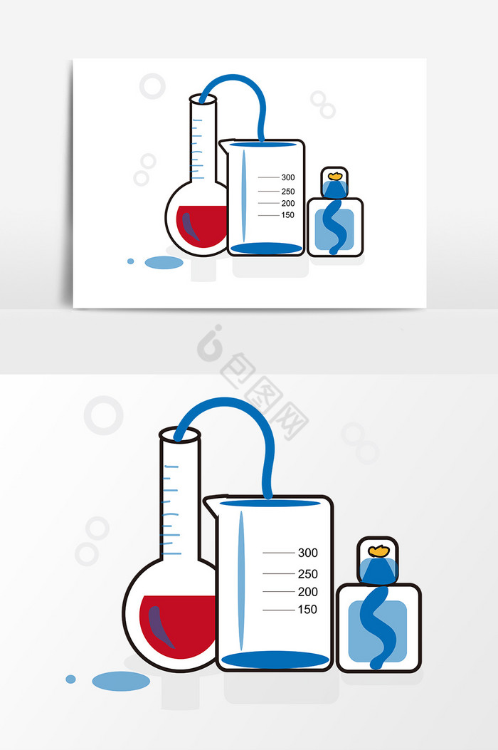 化学实验瓶子图片