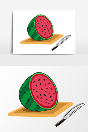 切西瓜图片
