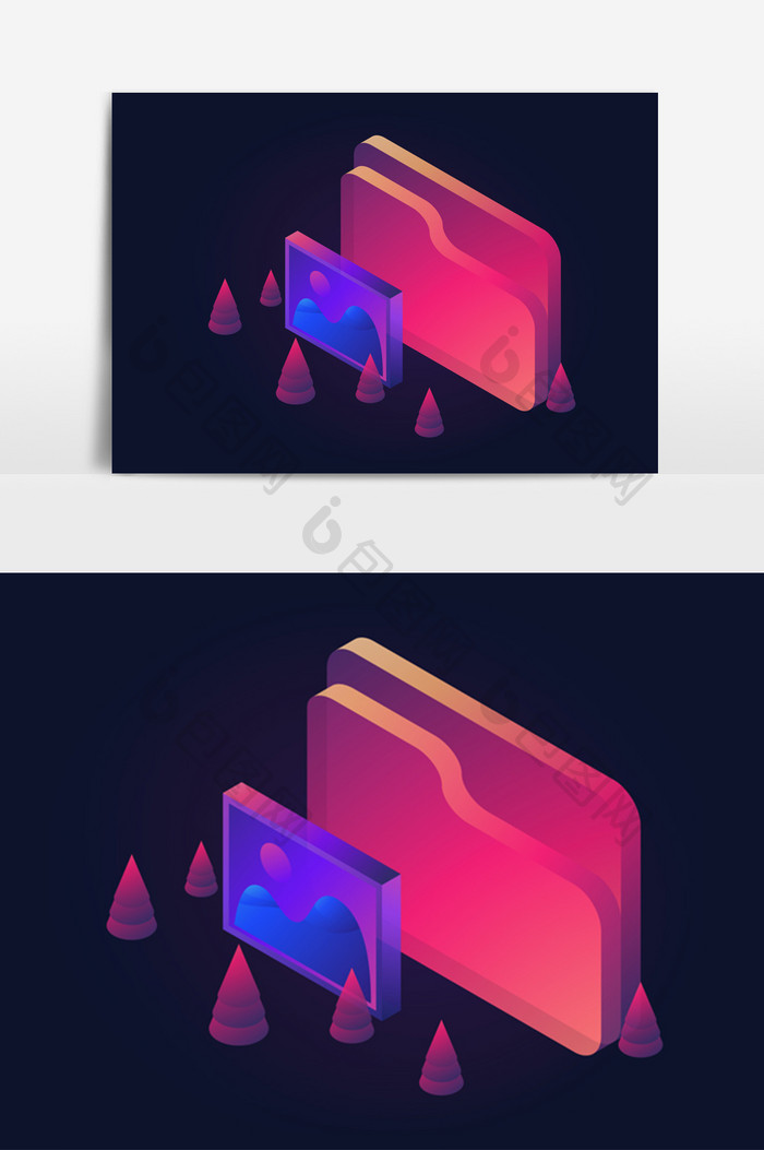 立体图片文件图像透感光效矢量素材