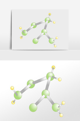 DNA分子遗传螺旋图插画